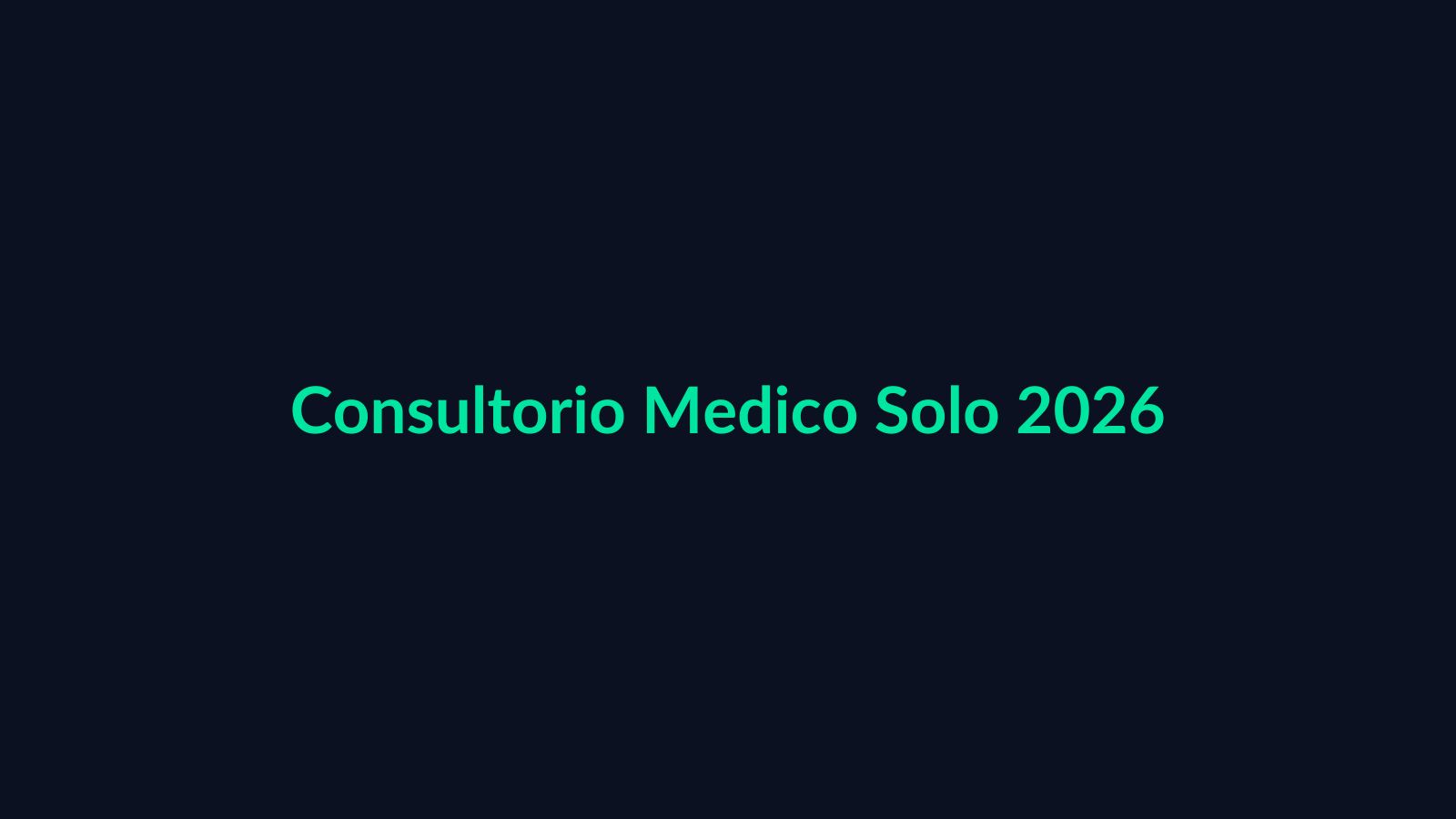 Consultório médico solo moderno com mesa, computador e equipamentos básicos